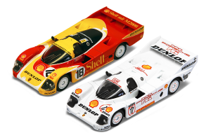 SPAYCOMBO64005 - PORSCHE 962C SHELL COMBO #18 24H Le Mans 1988 and #17 Dunlop Supercup 1987 HJ.STUCK