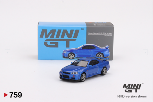 MGT00759-R - NISSAN Skyline GT-R VSPEC Bayside 1999 blue
