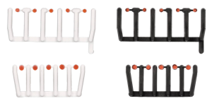 HER054843 - 80 transparent orange indicator lights with black and white bases