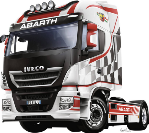 ITA3934 - IVECO Hi-Way E5 4x2 Show Trucks Abarth model to assemble and paint glue and paint not included