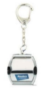 JC80814 - Keyring gondola lift OMEGA V silver - NAUDERS