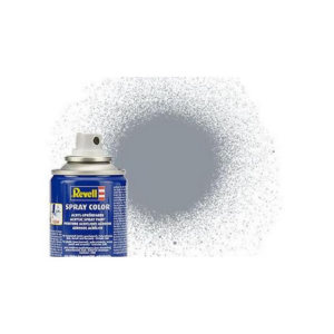 REV34191 - Acrylic spray paint glossy metallic gray 100ml