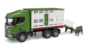 BRU3548 - SCANIA Super 560R 6x4 cattle truck with a cow