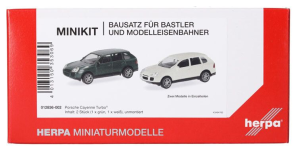 HER012836-002 - PORSCHE Cayenne Turbo green and white - 2 pieces to assemble