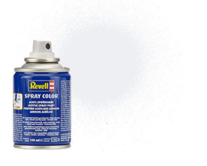 REV34301 - Acrylic spray paint shiny satin white 100ml