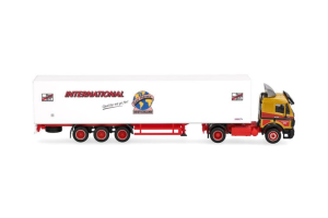 HER320450 - MERCEDES BENZ SK 1988 4x2 with 3-axle UWE HARMS INTERNATIONAL trailer