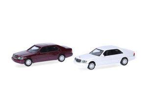 HER012751-004 - MERCEDES BENZ S-Class W140, red and grey – 2-piece model kit