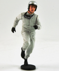FLM118053-D2 - FIGURINE: Driver Tim on the starting grid, metallic grey helmet