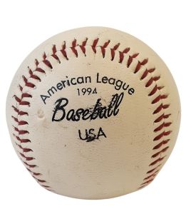 SHELL-002 - Used – Game Ball – 1994 American League Baseball