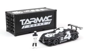T64-008-4A4W - MERCEDES AMG GT3 #4 2018 with container and black and white figure