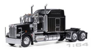 IXO64TR014B - KENWORTH W900 Sleeper Cab 6x4 1990 Black
