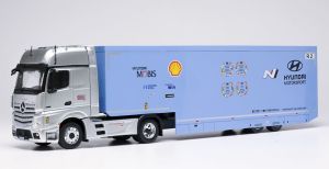 IXOTTR036.22 - MERCEDES-BENZ Actros 4x2 with 2-axle low-loader trailer - Rally Transporter