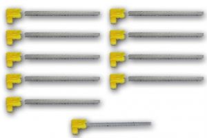 UM155 - Deluxe yellow turnbuckles x10 for UM150 and UM151 pairing