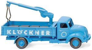 WIK042603 - MAGIRUS Sirius tray with unloading crane KLÖCKNER
