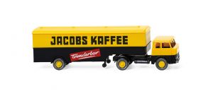 WIK051321 - HENSCHEL HS14/16 4x2 with box lorry semi 1 axle Jacobs Kaffee