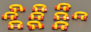 YCC636-2 - 10 shackles - 200 tons yellow - miniature