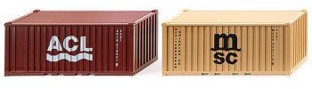 WIK001826 - 2 x 20-foot containers - ACL and MSC
