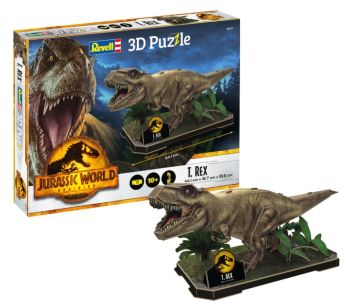 REV00241 - 3D Jigsaw Puzzle 50 pieces T-Rex Jurassic World