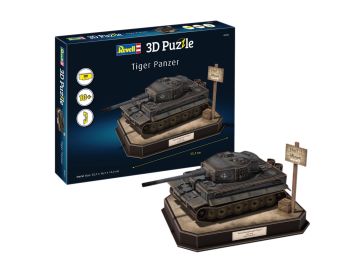 REV00252 - 3D Puzzle 200 Pieces TIGER I Panzer Tank