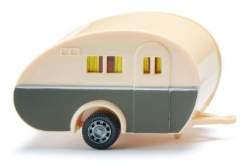 WIK005401 - 1 axle caravan grey and ivory