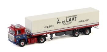 WSI01-3048 - SCANIA 140 4x2 with tarpaulin trailer 2 Axles A. DE LAAT