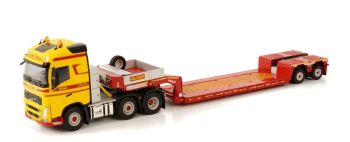 WSI01-3754 - VOLVO FH4 GLOBETROTTER 6x2 with 2-axle low bed KLOMP TRANSPORT ZWOLLE