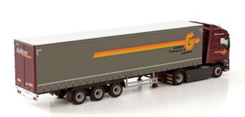 WSI01-3758 - Truck with tarpaulin trailer from A.DE LAAT - SCANIA 140 4x2