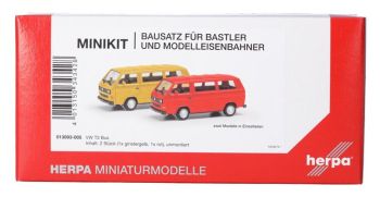 HER013093-005 - VOLKSWAGEN T3 Bus yellow and red - 2 pieces to assemble