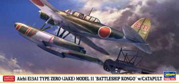 HAW02416 - Aircraft Aichi E13A1 Zero Type 11 - Kongo with catapult to assemble and paint