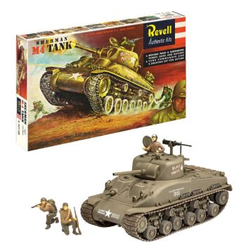 REV03369 - Sherman M4 tank - 75 years of model building to assemble and paint