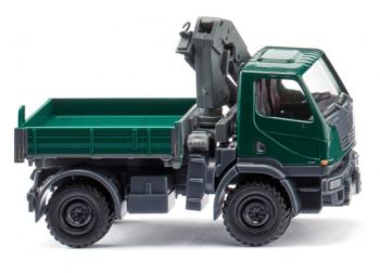 WIK036903 - UNIMOG U 20 4x2 rigid truck with loading crane, Moss Green