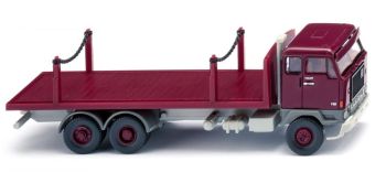 WIK044701 - VOLVO F88 flatbed truck - burgundy