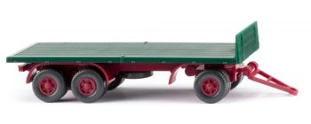 WIK044702 - Flatbed trailer - moss green