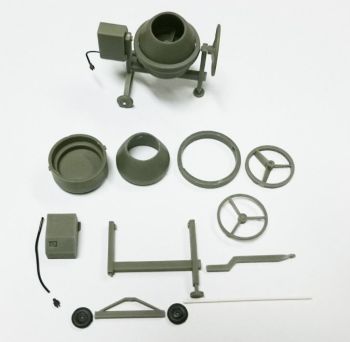 ART04850 - Grey Cement Mixer Kit 45x45 mm to assemble and paint