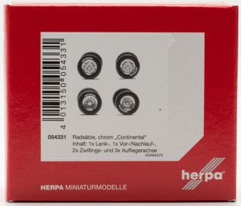 HER054331 - Tires + Continental rim (1xst./1xfrontl./2xaandr./3xpl.)