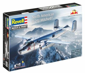 REV05643 - North American B-25J Mitchell Aircraft - Gift Box - Assembly and Painting Kit