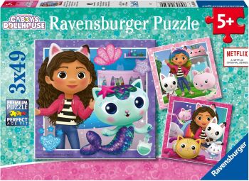 RAV056590 - 3 Puzzles 49 Pieces Gaby and the Magic House