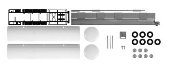 HER084437 - White tank trailer - 2 pieces