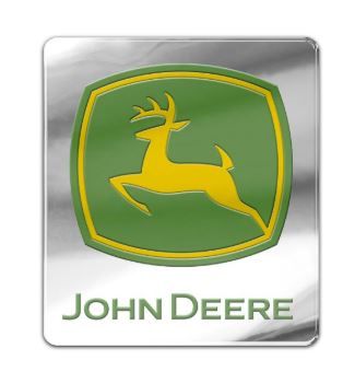 MCWCF0890321 - Grey John Deere car emblem