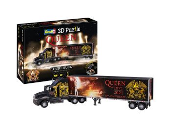 REV00230 - QUEEN Tour Truck 128 Piece 3D Puzzle - 50th Anniversary