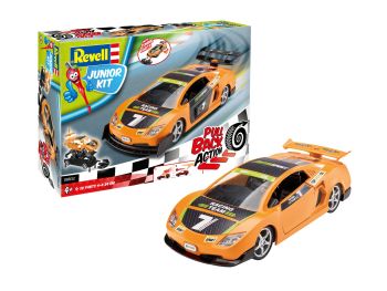 REV00832 - Orange rally car to assemble and to friction