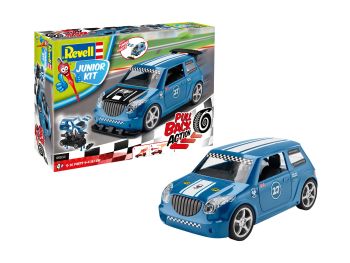 REV00834 - Blue rally car to assemble and to friction