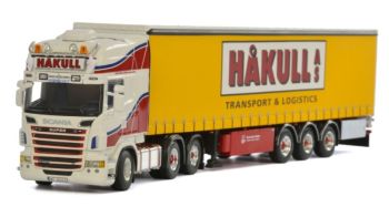 WSI01-1892 - SCANIA R6 Topline 6x2 with 3 Axles HAKULL tarpaulin trailer