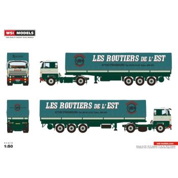 WSI01-3262 - SCANIA 141 with BOMO 3-axle tarpaulin trailer