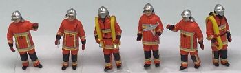 ALERTE0117 - 6 Firemen Urban fire Orange suit