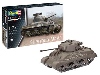 REV03290 - SHERMAN M4A1 tank to assemble and paint