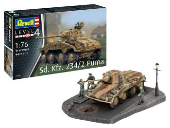 REV03298 - Diorama Set - SD.KFZ. 234/2 PUMA to assemble and paint
