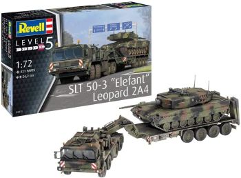 REV03311 - SLT 50-3 Elephant + Leopard 2A4 vehicle and tank to assemble and paint