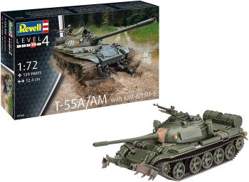 REV03328 - Tank T-55A/AM WITH KMT-6/EMT-5 to assemble and paint