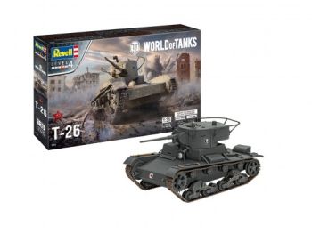 REV03505 - Tank T-26 WORLD OF TANKS to assemble and paint